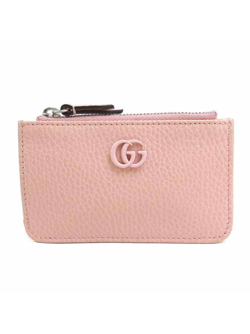 Auth Gucci Coin Purse Case Pink Leather #302891G22B